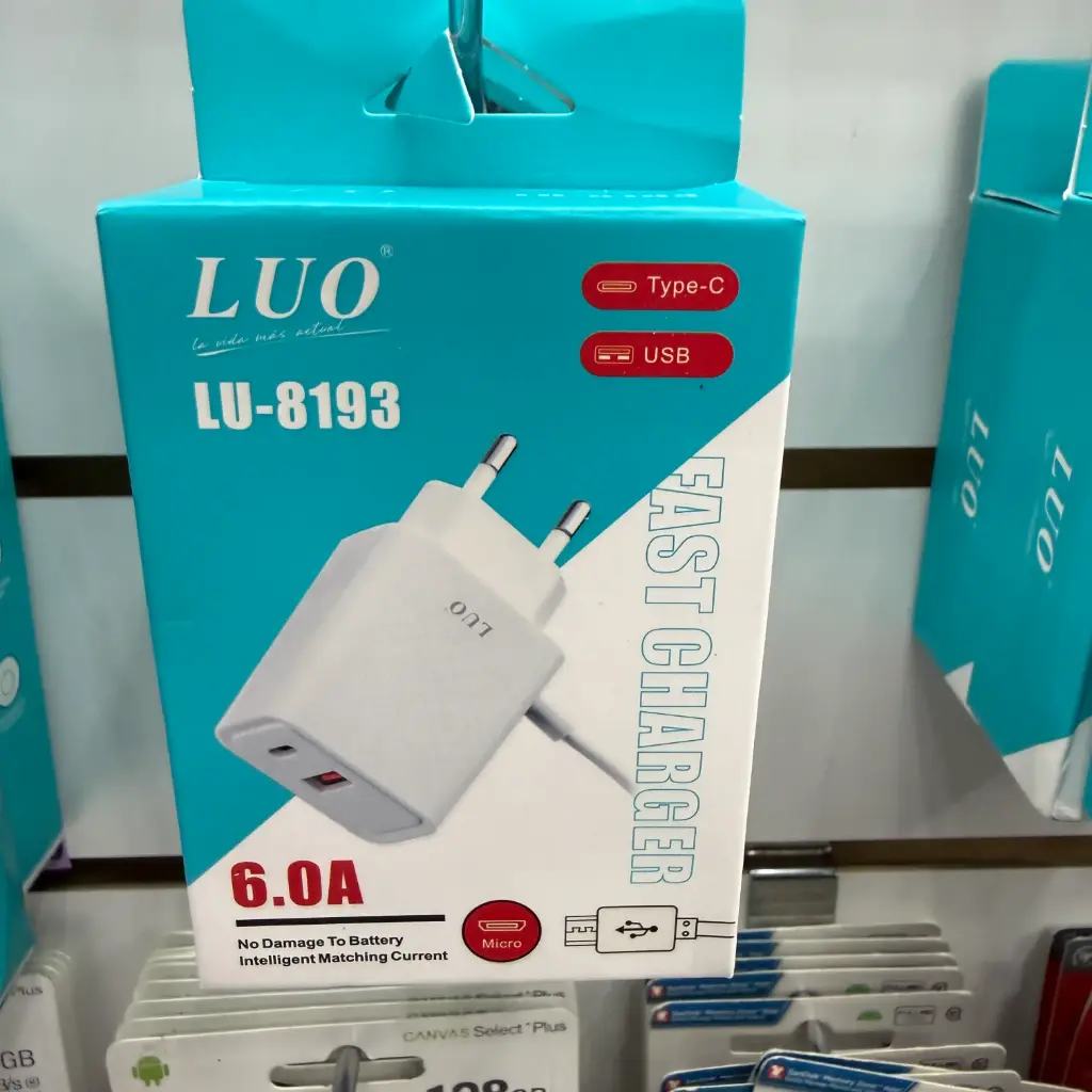 LU-8193 CARGADOR C/CABLE MICRO USB 